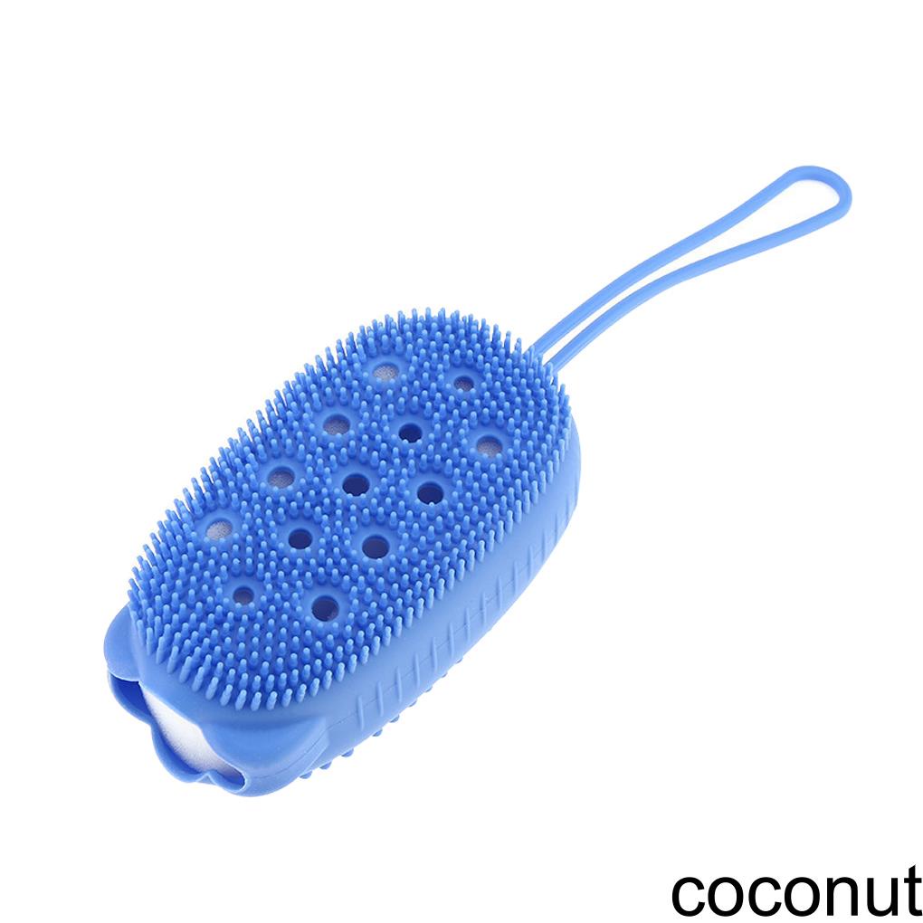 Bàn chải tắm tẩy tế bào chết toàn thân bằng silicon hoạt hình cầm tay cho trẻ em