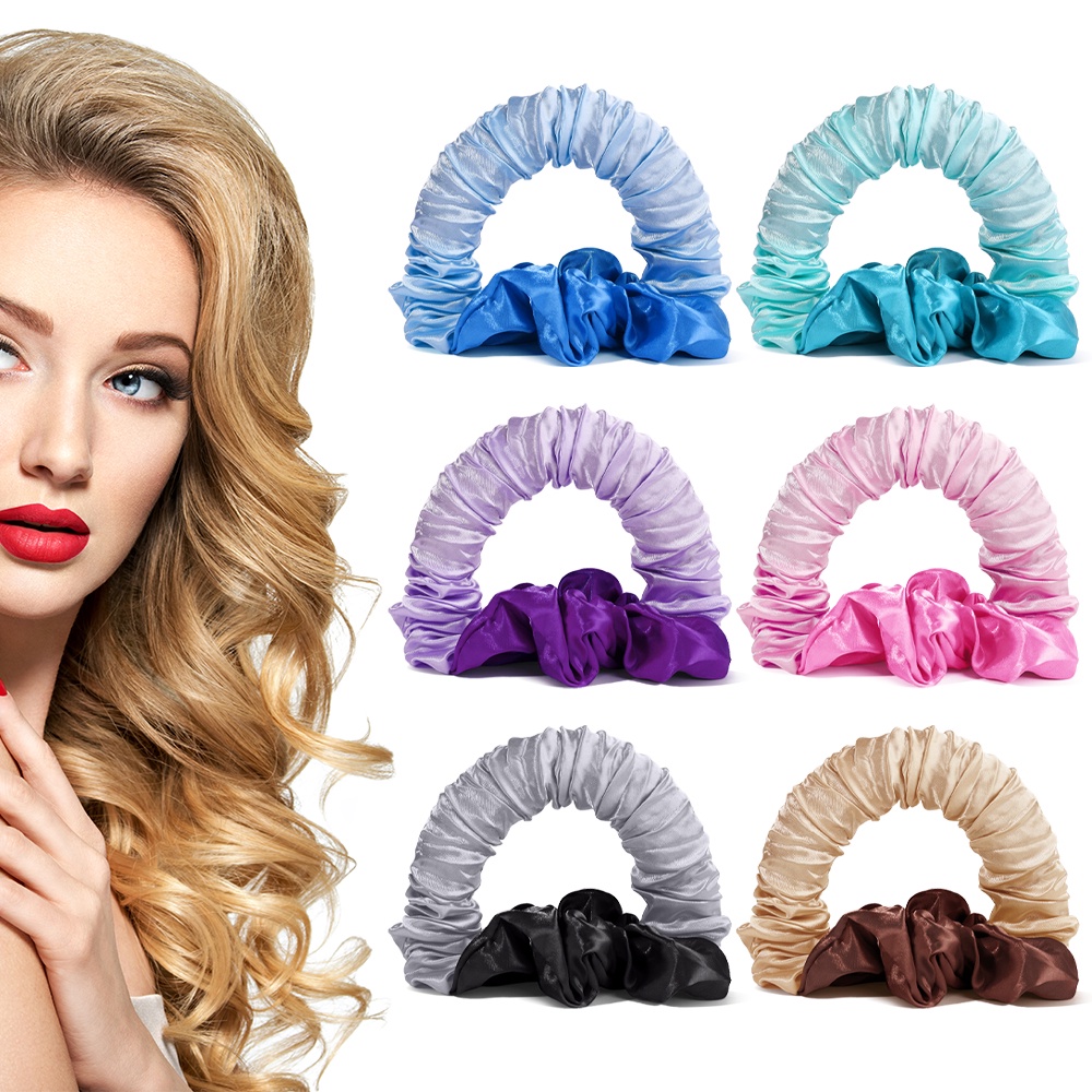 Vòng Buộc Tóc Bằng Lụa Tạo Kiểu Sáng Tạo Thời Trang Cho Nữ