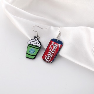 Bông tai Cola và Cà phê phong cách