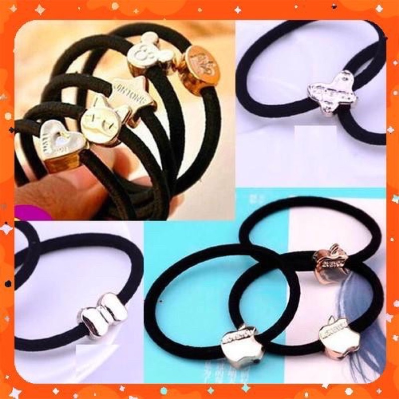 Dây Thun Cột Tóc Cực Chắc Chắn Kiểu Dáng Đơn Giản Thanh Lịch