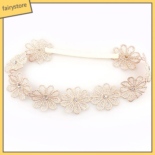 Băng Đô Đính Hoa Xinh Xắn Cho Bé Gái