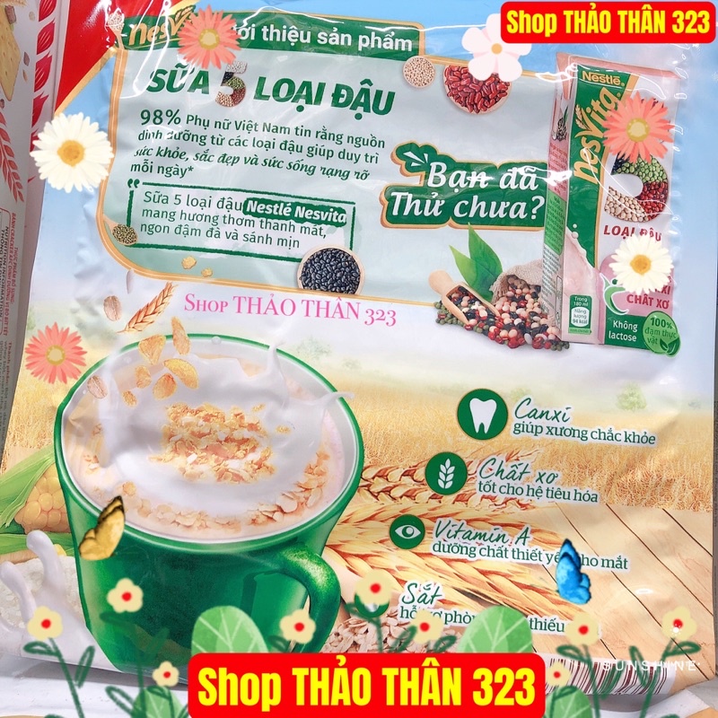 T06/2024- Ngũ Cốc Dinh Dưỡng Canxi Chất Xơ NesVita