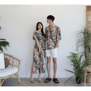 Set đồ đôi - Áo váy cặp dễ thương du lịch biển