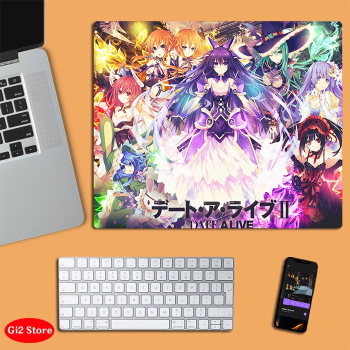 Lót chuột anime Date A Live cỡ nhỏ size 20x24, in 3D đẹp siêu rẻ