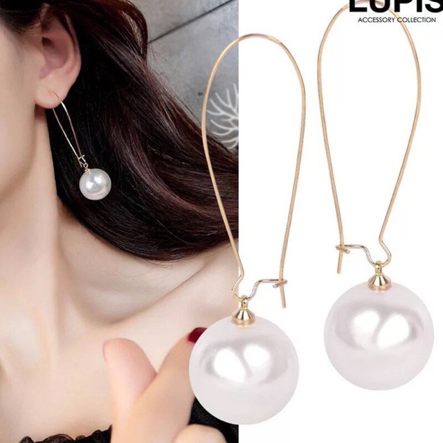 Bông tai, khuyên tai nữ cá tính hoa tai sang chảnh dáng dài bạc S925 thời trang Hàn Quốc BT04 - VHT SHOP