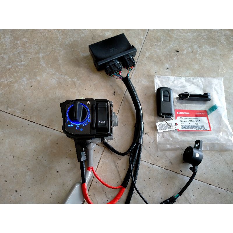 Full smartkey Honda  chính hãng 2 nút có chống dắt