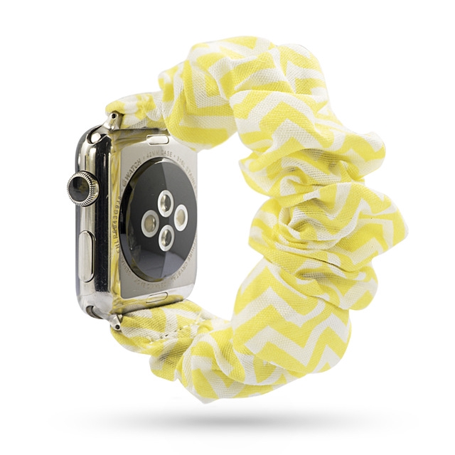 Dây Đeo Thay Thế Chất Liệu Cotton Thiết Kế Sọc Gân Thời Trang Cho Apple Watch series 6 SE 5 4 3 2 1 38mm 42mm 40mm 44mm