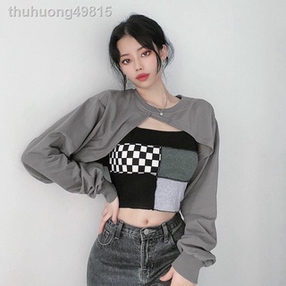 ✻Rapcopter Âu Mỹ giản dị áo len lửng + yếm hai mảnh khiêu vũ nữ hot girl hàng đầu