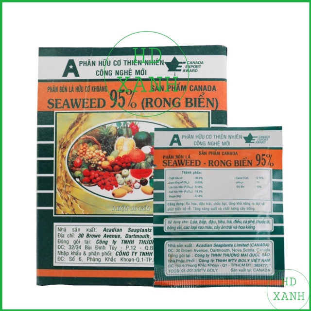 Phân Bón Lá Hữu Cơ Rong Biển Canada Seaweed 95%