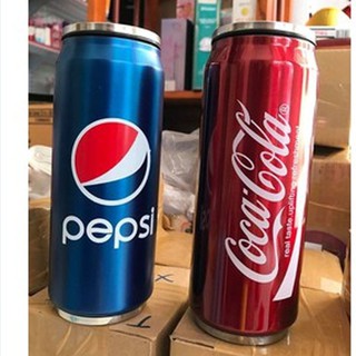 Bình Giữ Nhiệt hình lon coca,Inox 304 có ống hút