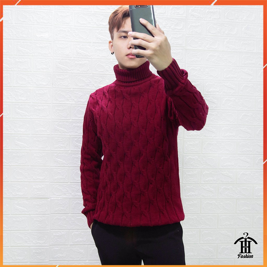Áo len nam cổ lọ vặn thừng ấm áp kiểu dáng hàn quốc AL116 | BigBuy360 - bigbuy360.vn