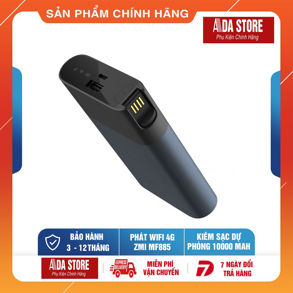Bộ Phát Wifi 4G ZMI MF885 Kiêm Sạc Dự Phòng 10000mAh - Cục phát ZMI MF885 - Cục phát wifi từ Sim 3G/4G | BigBuy360 - bigbuy360.vn