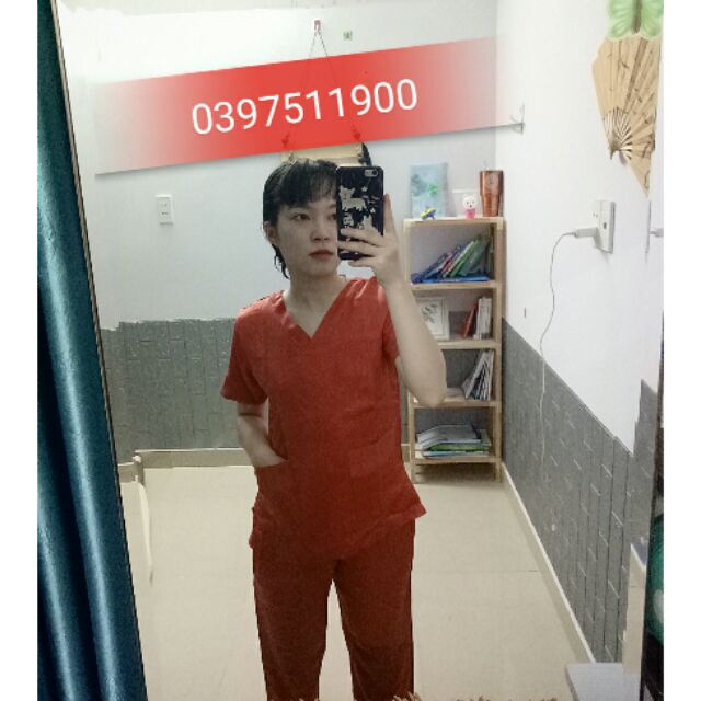 Đồng phục spa, ktv (cam đất)