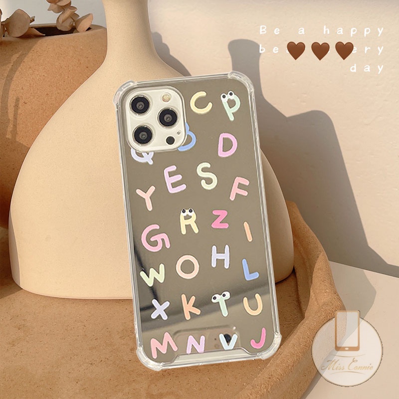 Ốp Điện Thoại Tráng Gương In Chữ Tiếng Anh Thời Trang Cho iPhone 11 7Plus 8Plus XR X XS Max 13 Pro Max 12 Pro Max 7 8 Plus 11Pro Max SE 2020