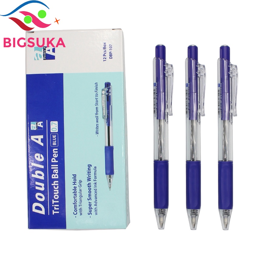 Bút bi Double A Tritouch - đầu bút 0.7mm cho nét bút đậm BIGSUKA