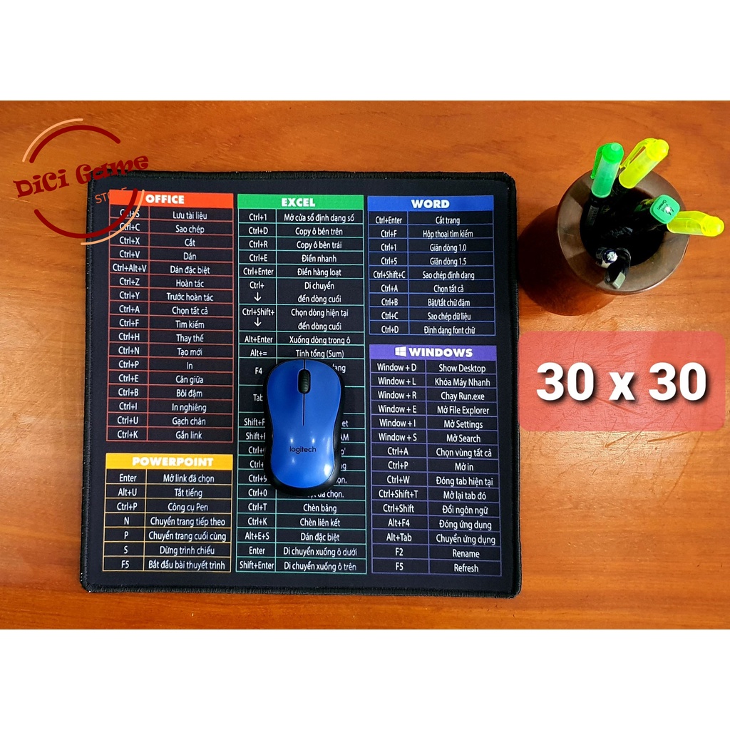 [FREESHIP] Bàn Di Chuột, Pad Chuột, Lót Chuột Phím Tắt Văn Phòng Cao Cấp | BigBuy360 - bigbuy360.vn