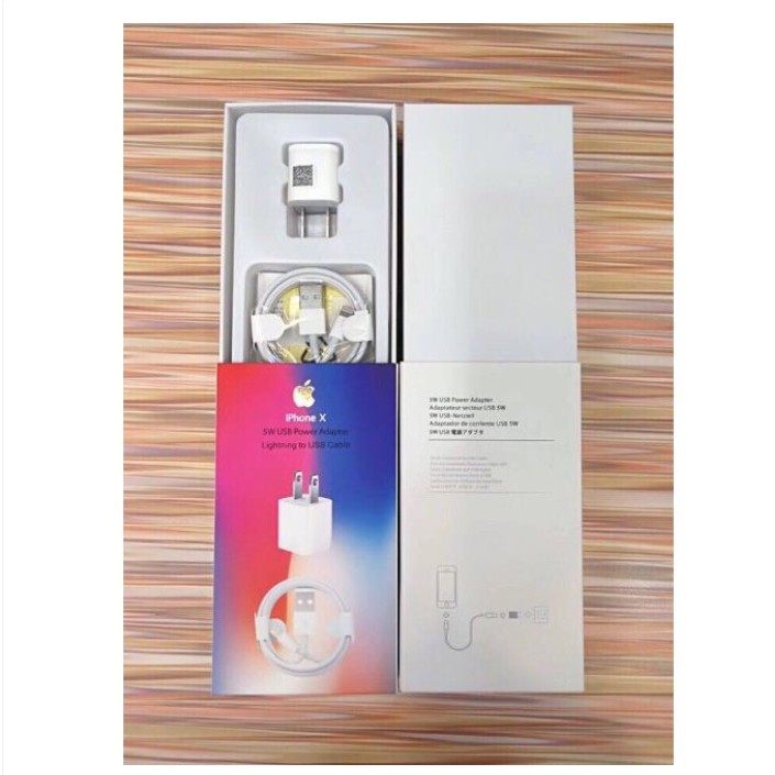 Bộ Cáp Sạc iPhone X Theo Máy Zin Apple-Dây Cáp Lightning Zin Sử Dụng Được Cho iPhone 5 6 7 8 Plus X Xs XR Xs Max(Có ảnh)