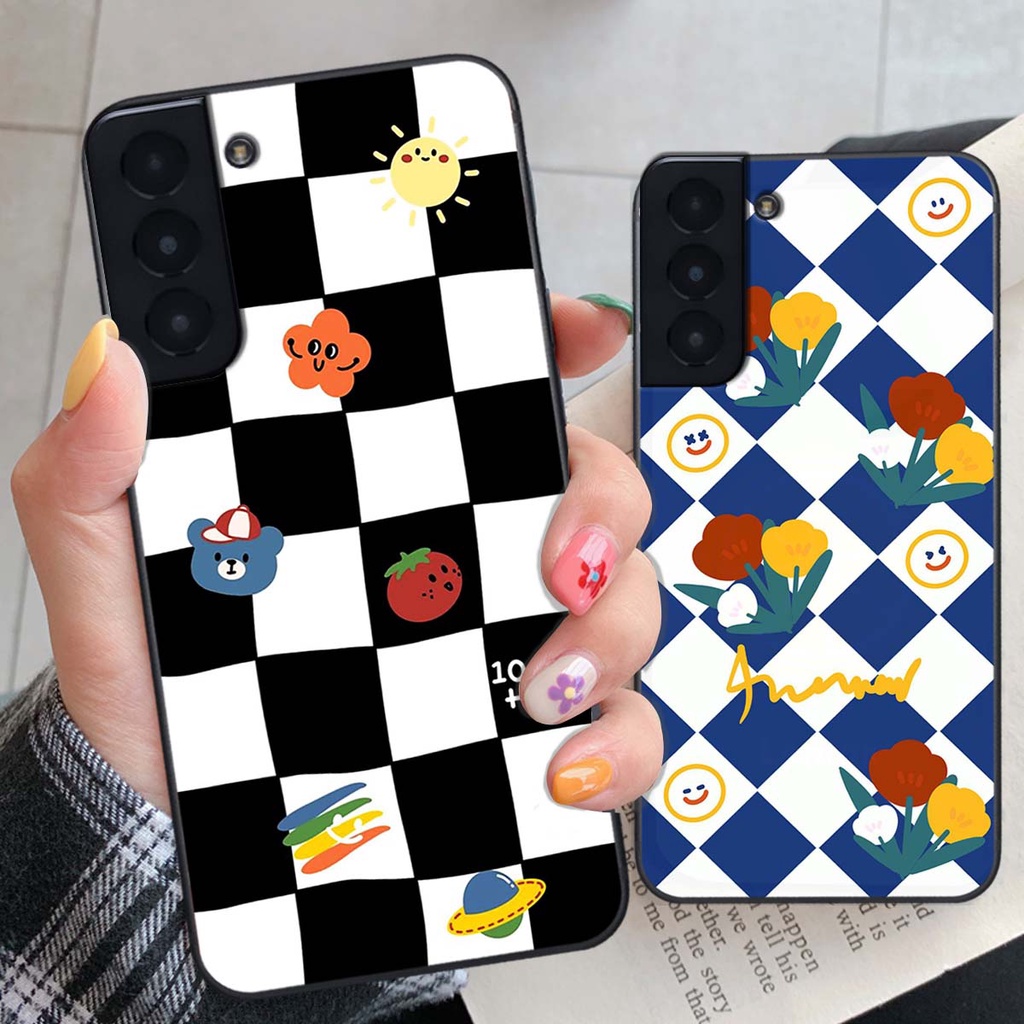 Ốp Samsung S21 / S21 FE / S21 Plus / S21+ họa tiết hoa, gấu thời trang, ốp dẻo bền đẹp