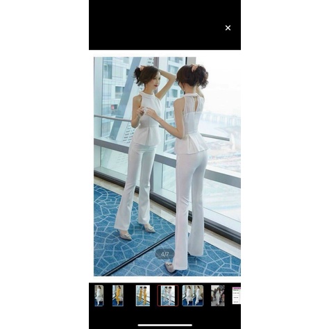 SET BỘ NỮ CỔ YẾM SÁT NÁCH SIÊU SANG CỰC XINH TÔN GIÁNG