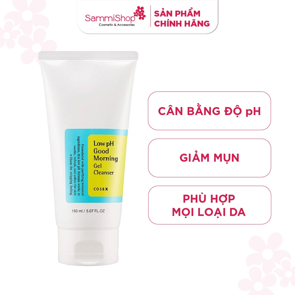 Cosrx sữa rửa mặt Low pH Good Morning Gel Cleanser 150ml | BigBuy360 - bigbuy360.vn