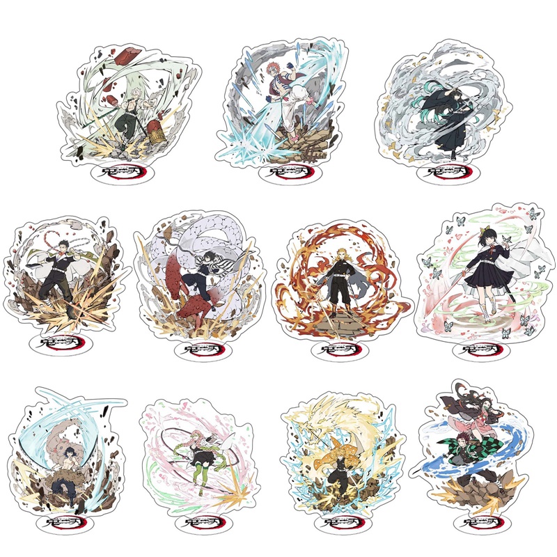 Mô Hình Nhân Vật Kimetsu No Yaiba Có Giá Đỡ Bằng Nhựa Acrylic Để Bàn Trang Trí