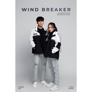 Áo gió 2 lớp look windbreaker