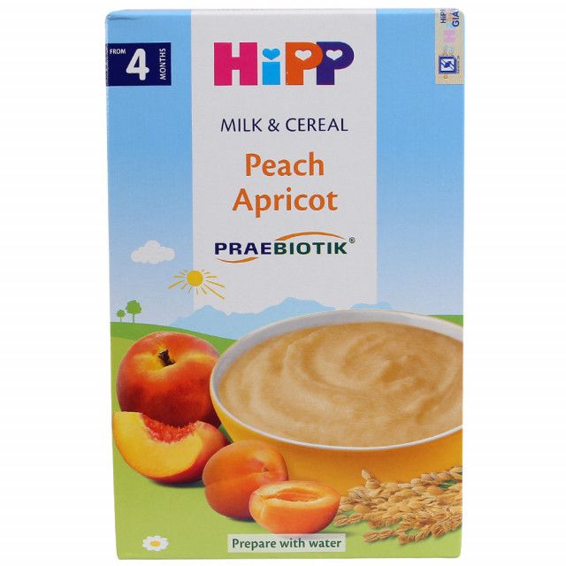 (4M+) Bột ăn dặm HiPP sữa Đào, Mơ tây - 250g