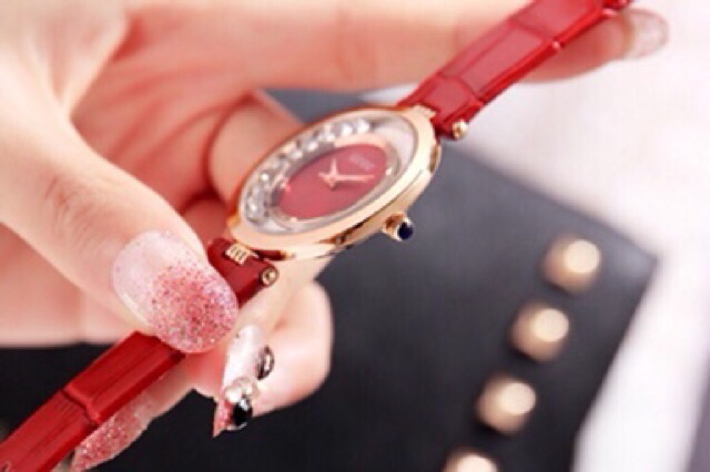 Đồng hồ nữ GUOU G830 dây da nữ tính phong cách Hàn quốc