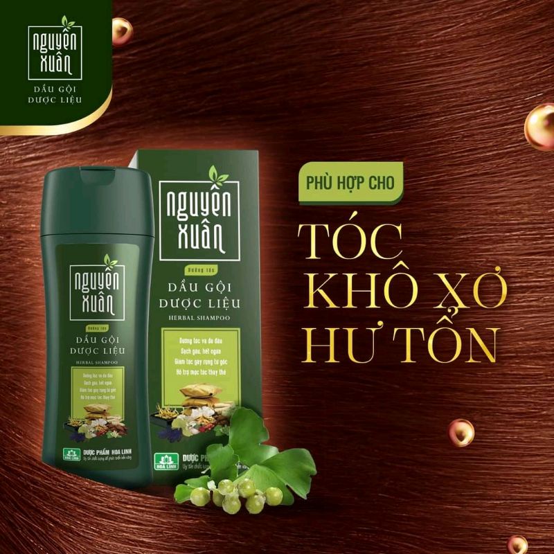 dầu gội Nguyên Xuân xanh dành cho tóc hư tổn chai 200ml/250ml/350ml+35ml chính hãng