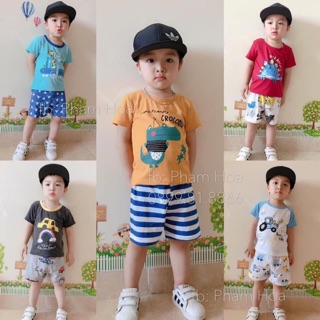 Combo 3 bộ cotton cho bé