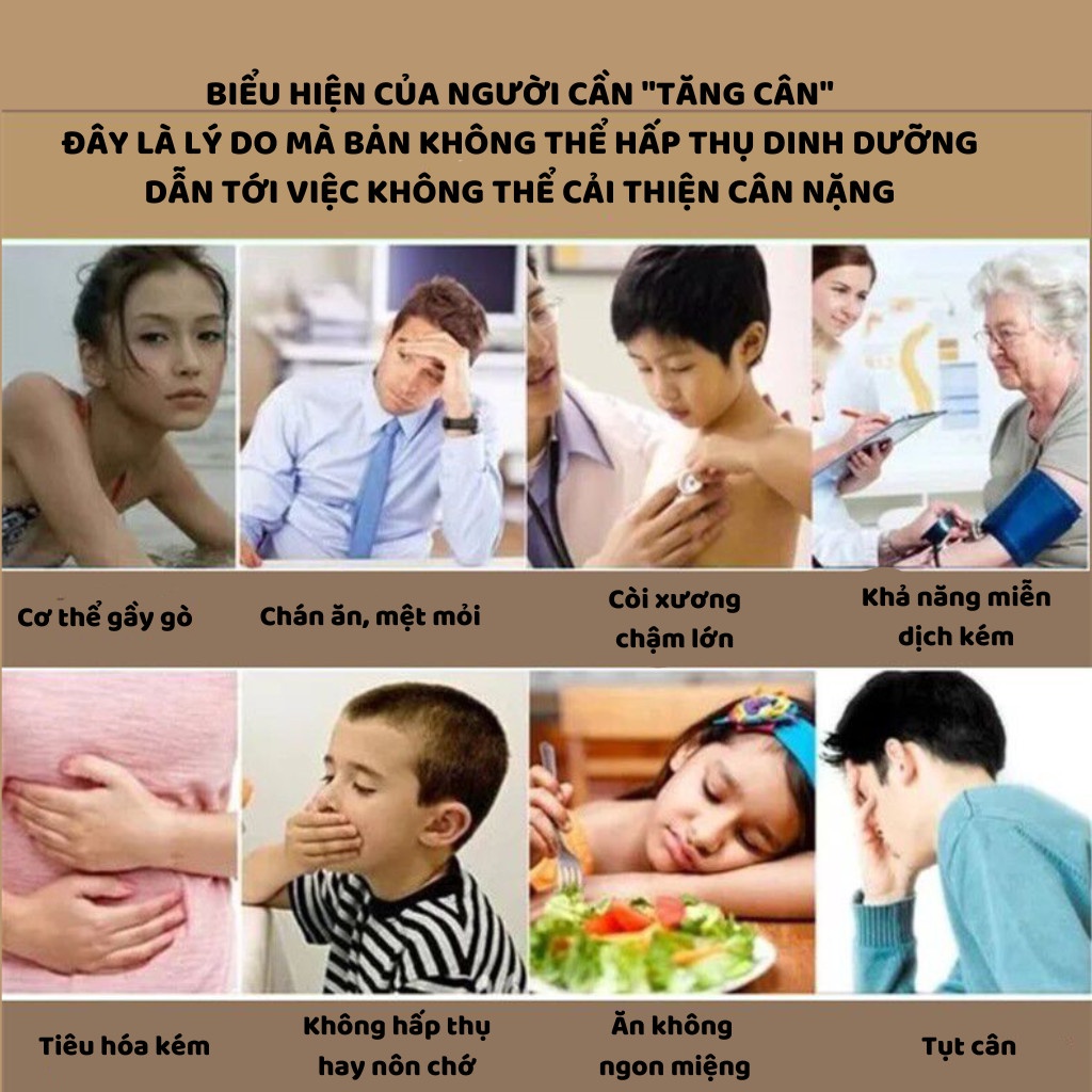 Trà Tăng Cân tăng cơ Calen, ăn ngon ngủ ngon cho người cơ địa gầy lâu năm,mập thịt, không tích nước