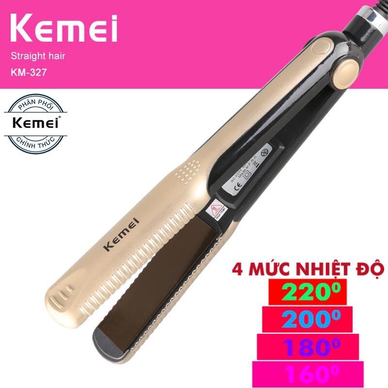 MÁY LÀM TÓC THẲNG TÓC KEMEI 327 cao cấp-Hãng phân phối