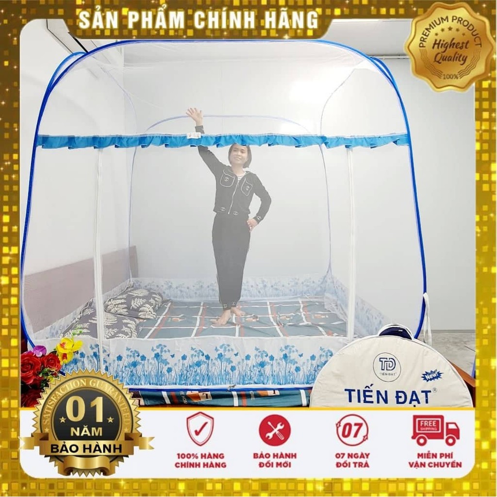 Màn chụp tự bung người lớn gấp gọn tiện dụng, mùng chụp thông minh chống muỗi,đầy đủ kích thước