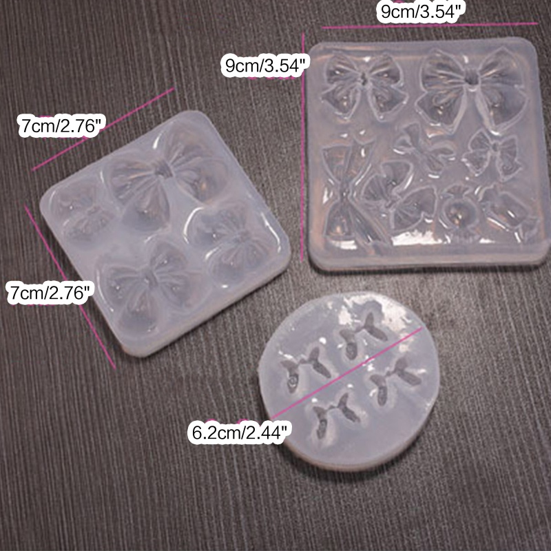 Khuôn Silicone Làm Kẹp Tóc Hình Nơ Xinh Xắn