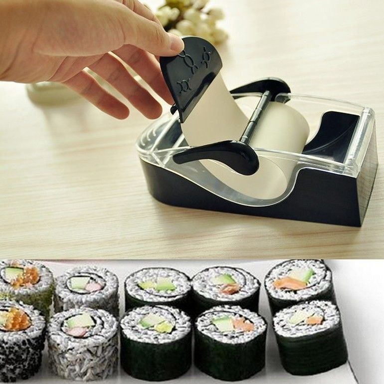 Hàng Có Sẵn Giao Hàng Ngay Lập Phương#Khuôn Làm Cơm Cuộn Sushi Rong Biển Tự Động 9 / 18yy