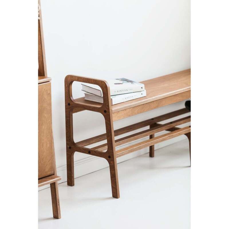 Ghế băng dài PLYWO.BECHA -002 | D150 x R37 x C64cm | Ghế phòng khách | Ghế phòng ăn