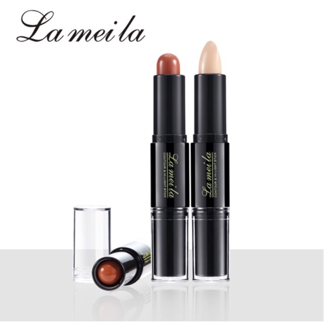 [Mã 66FMCGSALE hoàn 8% xu đơn 500K] Bút Tạo Khối Và Che Khuyết Điểm Lameila Contour & Hi-light Stick