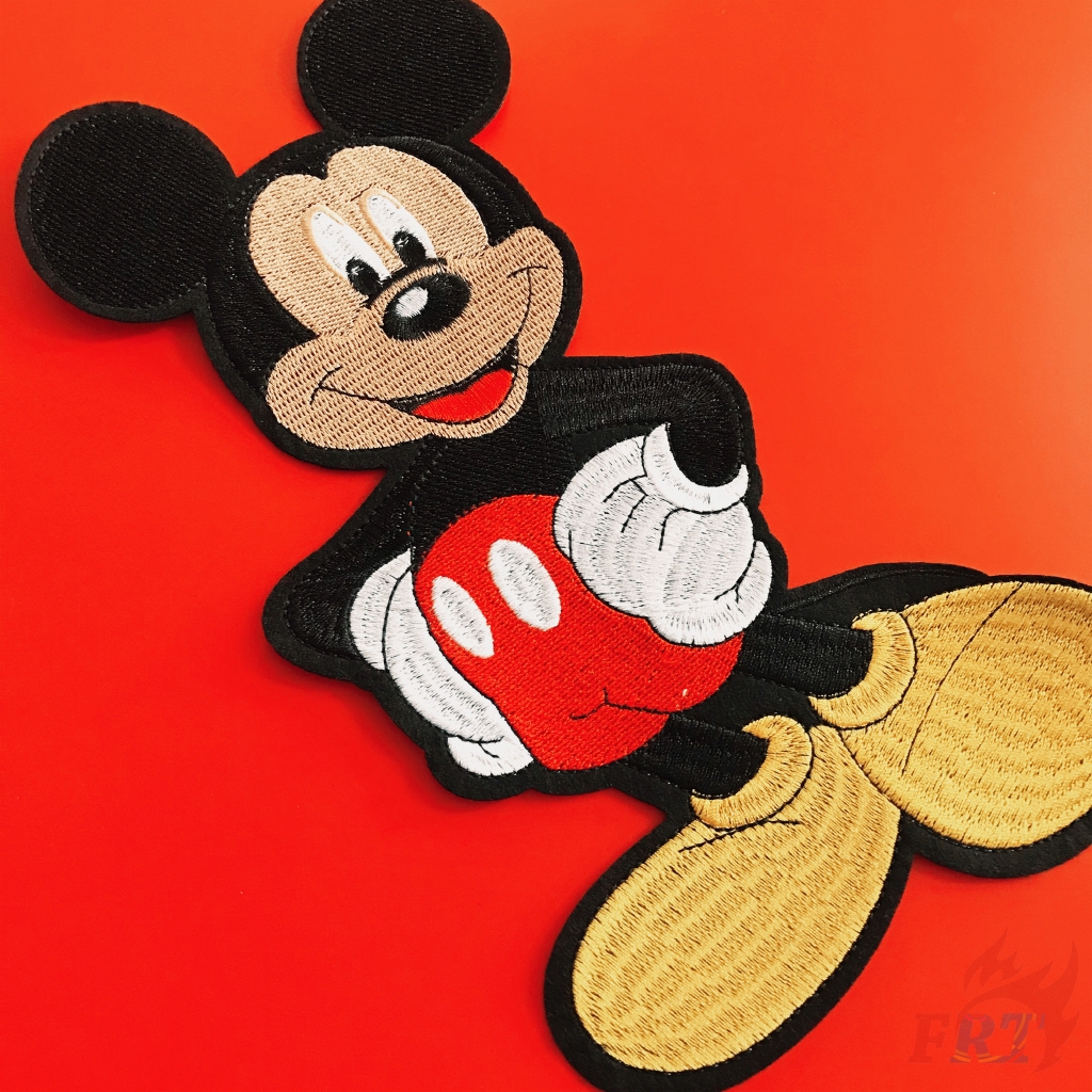 Miếng dán ủi hình chuột Mickey dùng trang trí quần áo kích thước 15.4cm X 27cm