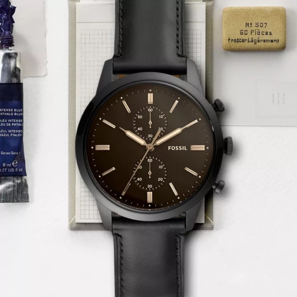 Đồng hồ nam Fossil FS5585 đen cá tính