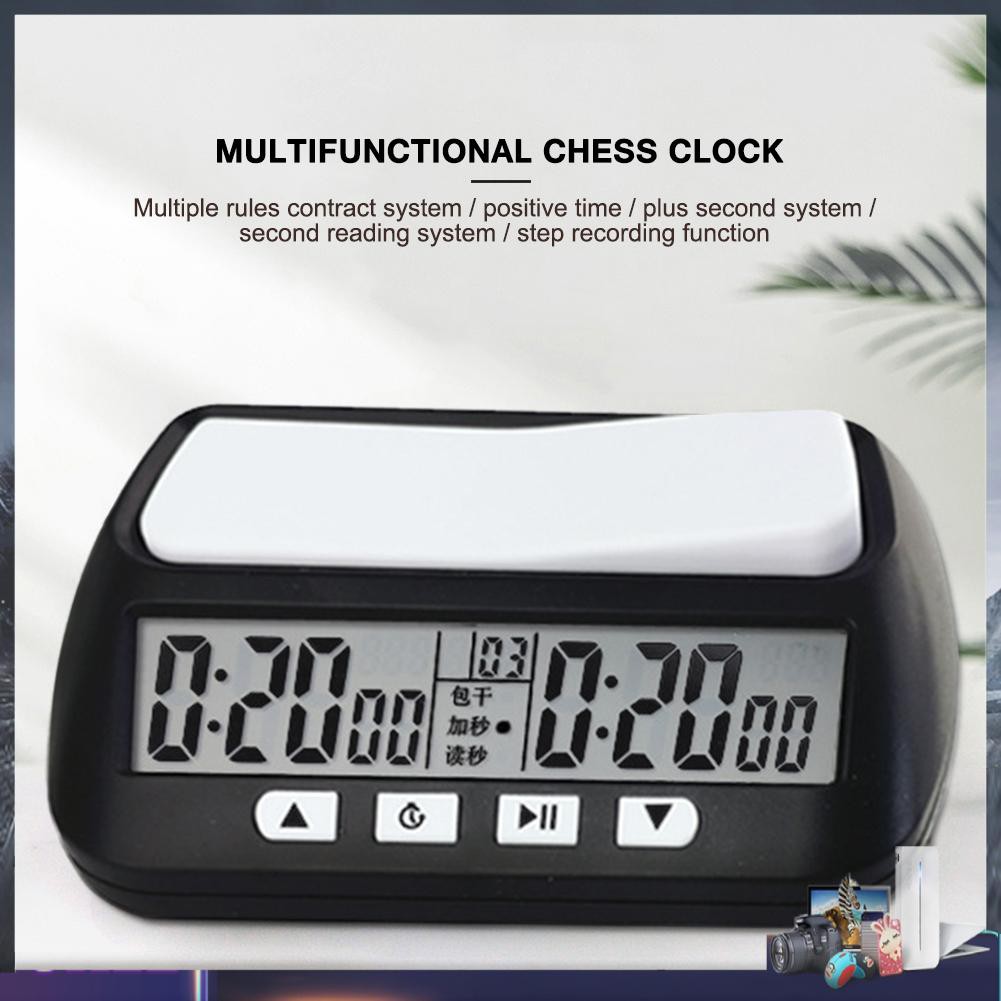 International Chess Clock Timer Digital Count Down Up Chess Game Stopwatch