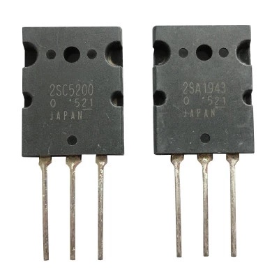 2 Chiếc 1 Cặp A1943 C5200 2SA1943 2SC5200 Cặp Âm Thanh Ống 1 Cái * A1943 + 1 Cái * C5200 TO-3PL Mới 