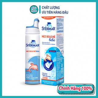 Xịt mũi cá heo cam Sterimar nội địa Pháp 100ml chuẩn 100% chính hãng cho bé từ 3 tháng tuổi - MiMi House