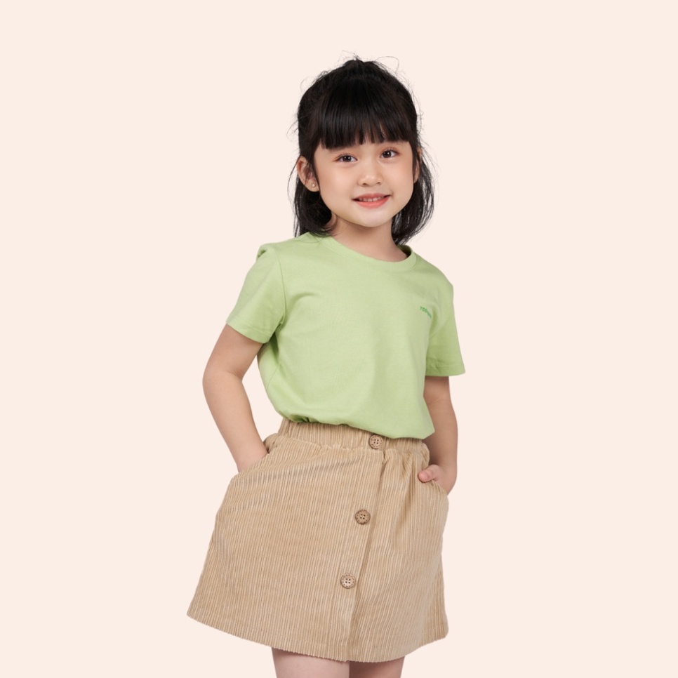 Áo thun trẻ em YODY vải cotton, phông cộc tay basic nhiều màu mềm mịn, thoáng mát TSK5193
