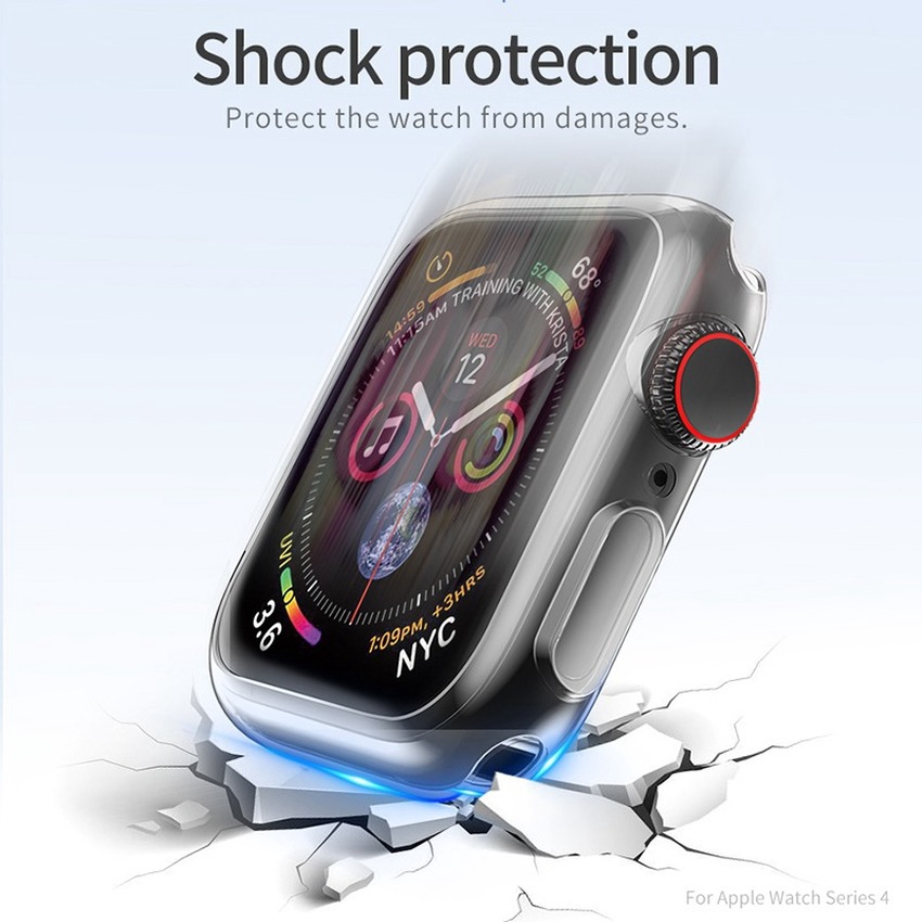 Ốp bảo vệ trong suốt cho đồng hồ thông minh Apple 44mm 40mm 38mm 42mm Iwatch Serie 5 4 3 2 1