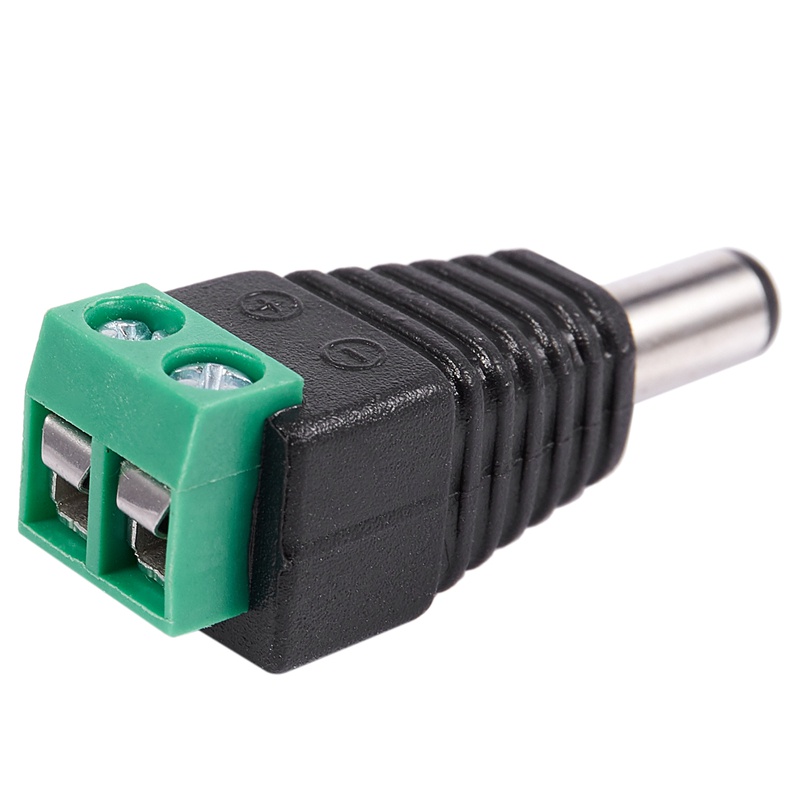 6 Pcs 5.5X2.1Mm Female + Male CCTV DC Power Connector Adapter Repar Part