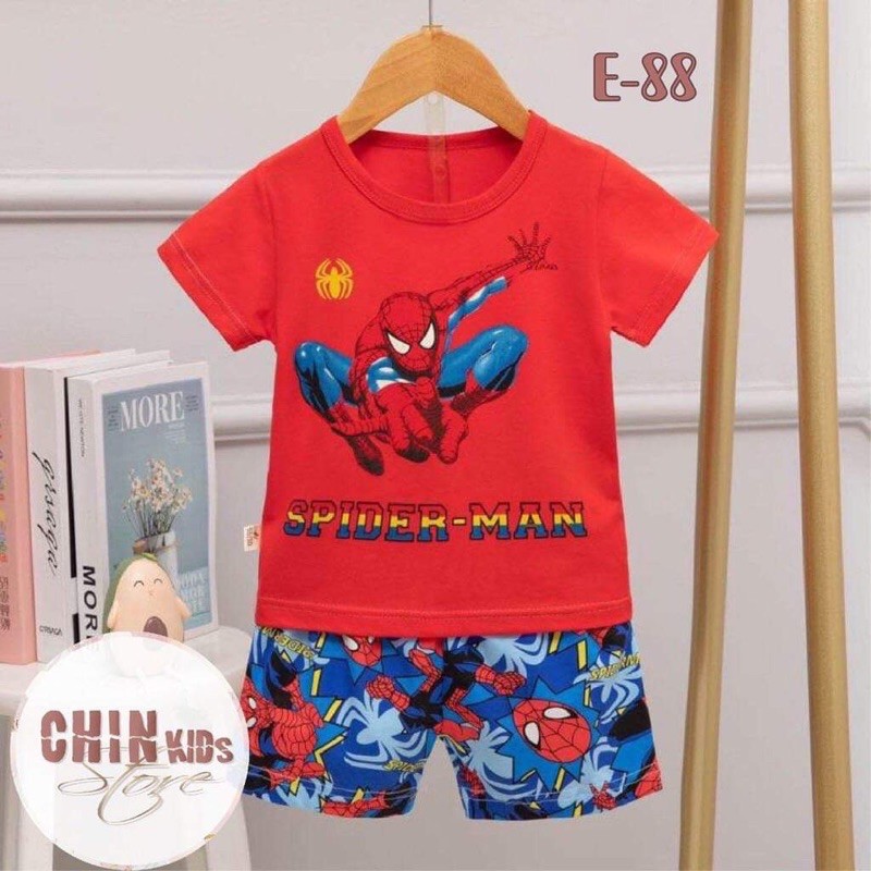 combo 3 bộ cotton mặc nhà hàng quảng châu cho bé trai và bé gái