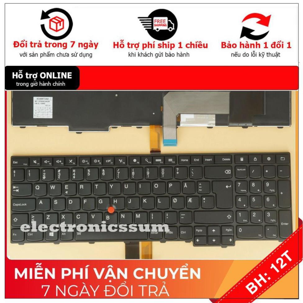 [BH12TH] ⚡Bàn phím Lenovo Thinkpad W540 W541 W550 W550s T540 T540P có led
