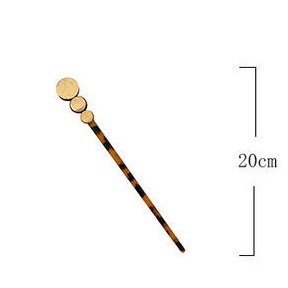 Kẹp tóc dạng đĩa tròn đính ngọc trai đơn giản hiện đại hoang dã