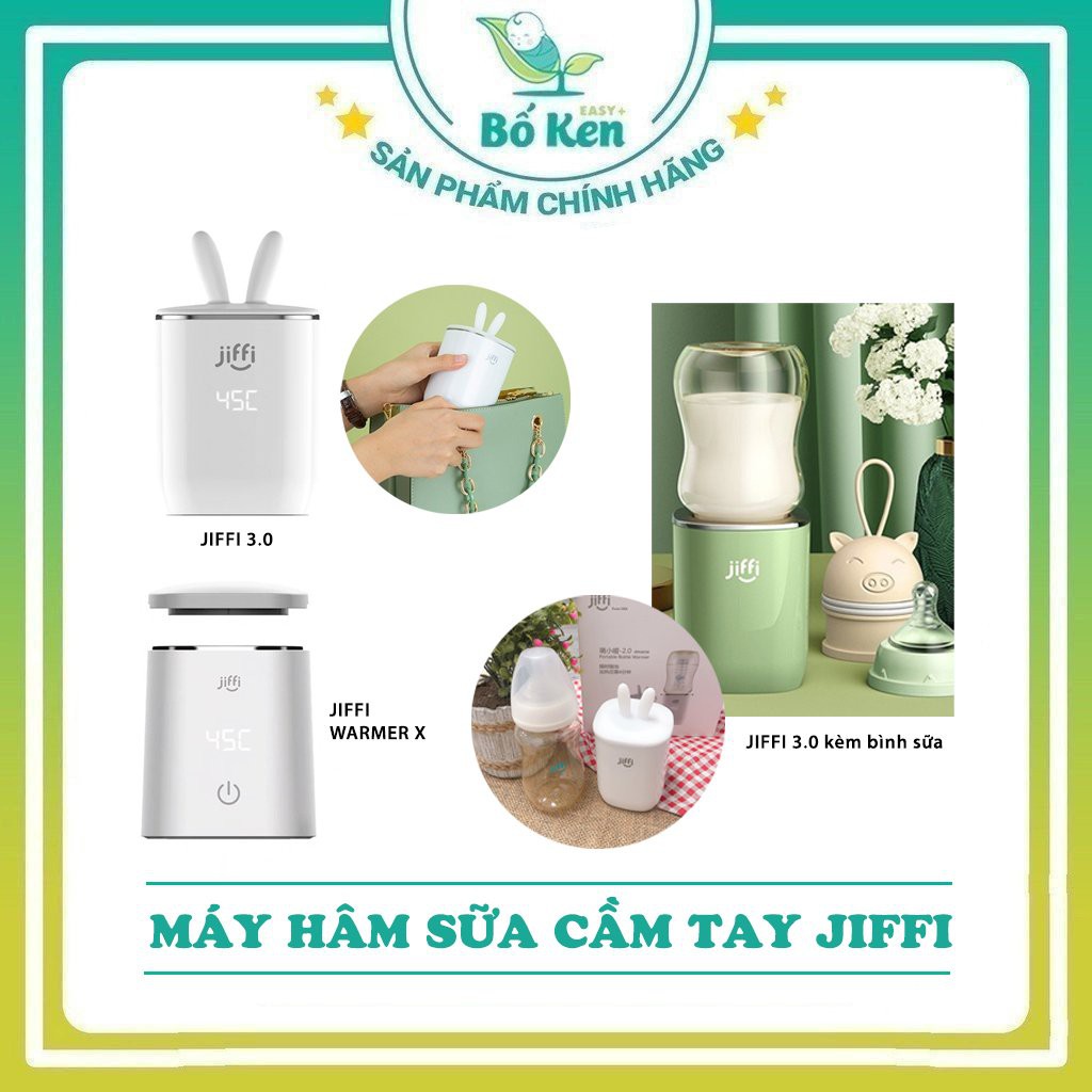 Máy hâm sữa không dây JIFFI cầm tay phiên bản 3.0/ Máy hâm sữa JIFFI MINI WARMER-X 2022