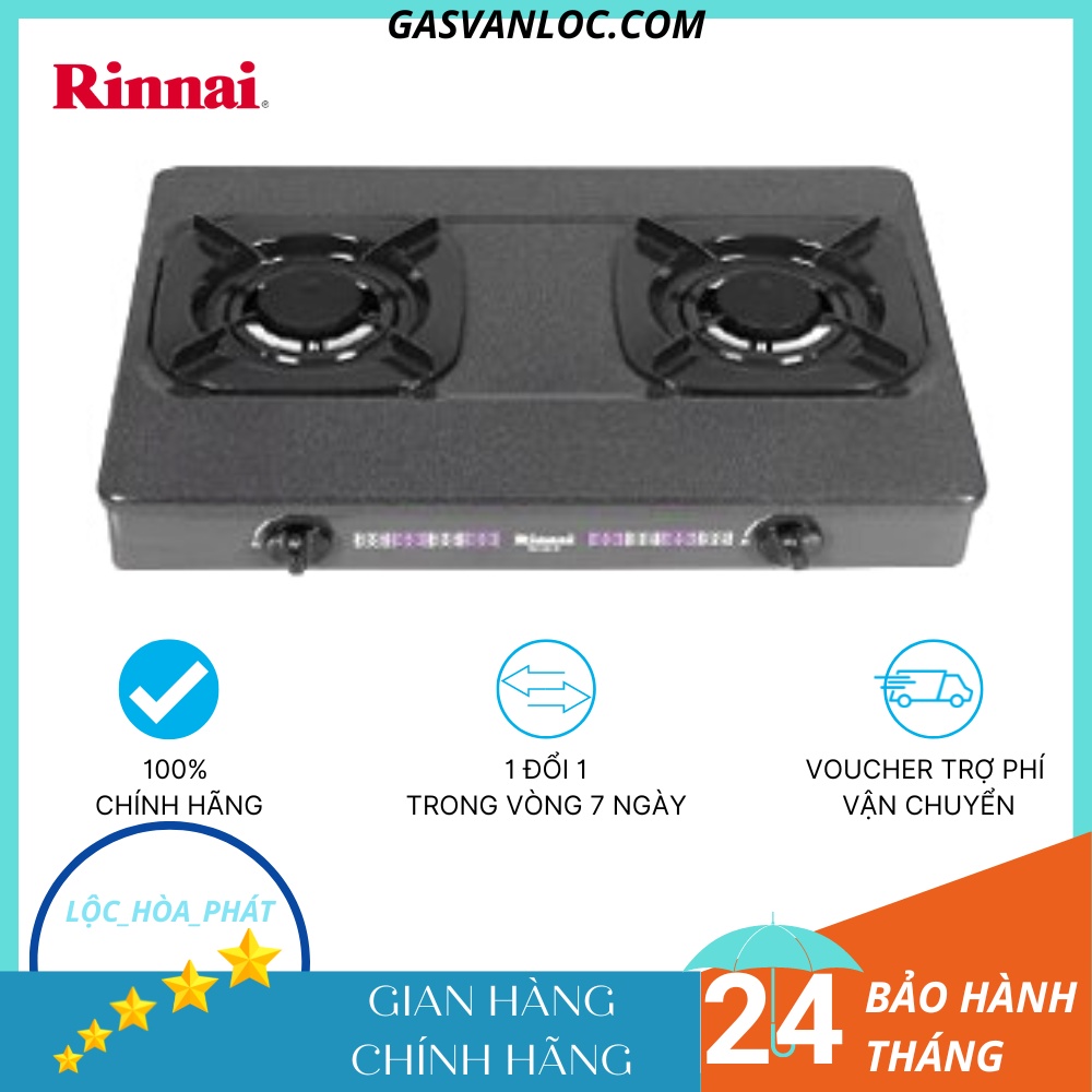 Bếp ga đôi Rinnai RV-2615(G) - Ngọn lửa xanh - Tiết kiệm gas -Hàng chính hãng